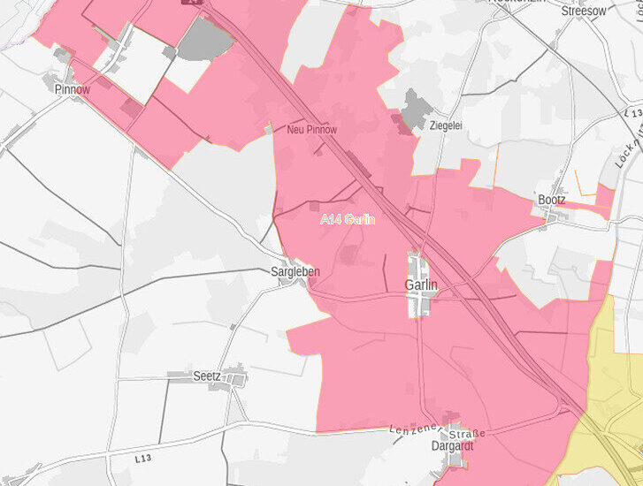 Verfahrensgebiet A 14 Garlin