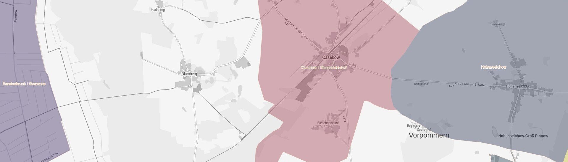 Verfahrensgebiet Casekow